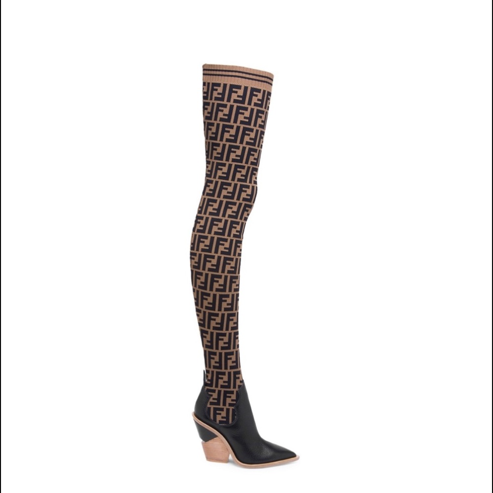 Fendi thigh high boots
